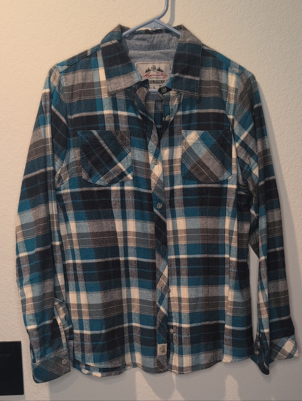 Legendary Whitetails Blue Plaid Long-Sleeve Button-Up Shirt